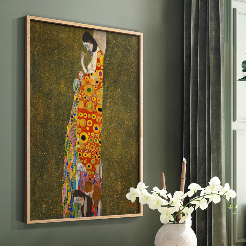 Gustav Klimt IV - Impression encadrée, Naturel, H 14 po x l 11 po