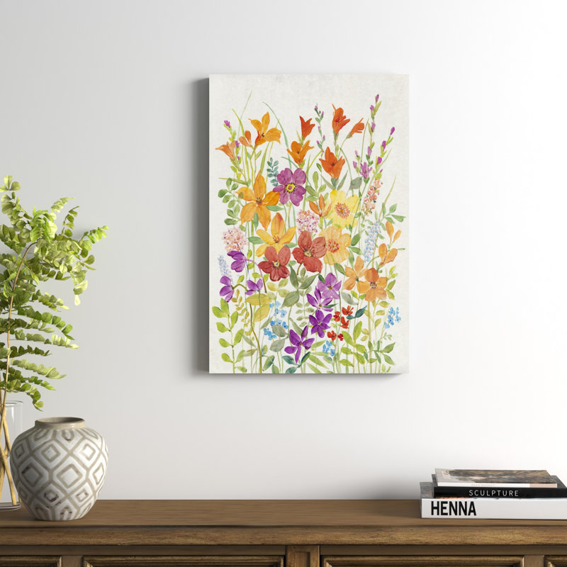 «Hot Summer Mix I», peinture sur toile, H 30 po x l 20 po