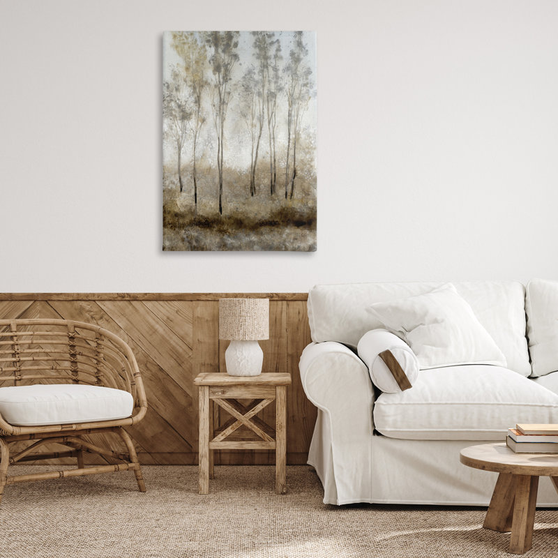 Art mural sur toile Subtil Woodland Shimmering Light, design par Tim Ottoole, H 36 po x l 24 po