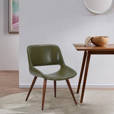 Roslindale Faux Leather Mid-Century Dining Chair