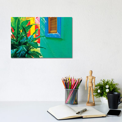Mexico, Costalegre. Colorful Hotel Walls. by Jaynes Gallery - Wrapped Canvas Gallery-Wrapped Canvas Giclée