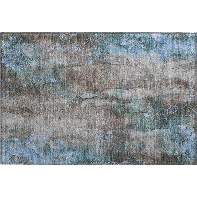 Premium Machine Washable Mayfield AMF1869 Floral Rug