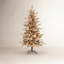 Sapin de Noël arctique en pot 4,5 pi avec 70 lumières claires, 419 branches de neige floquées réalistes, arbres artificiels faciles à installer avec support robuste