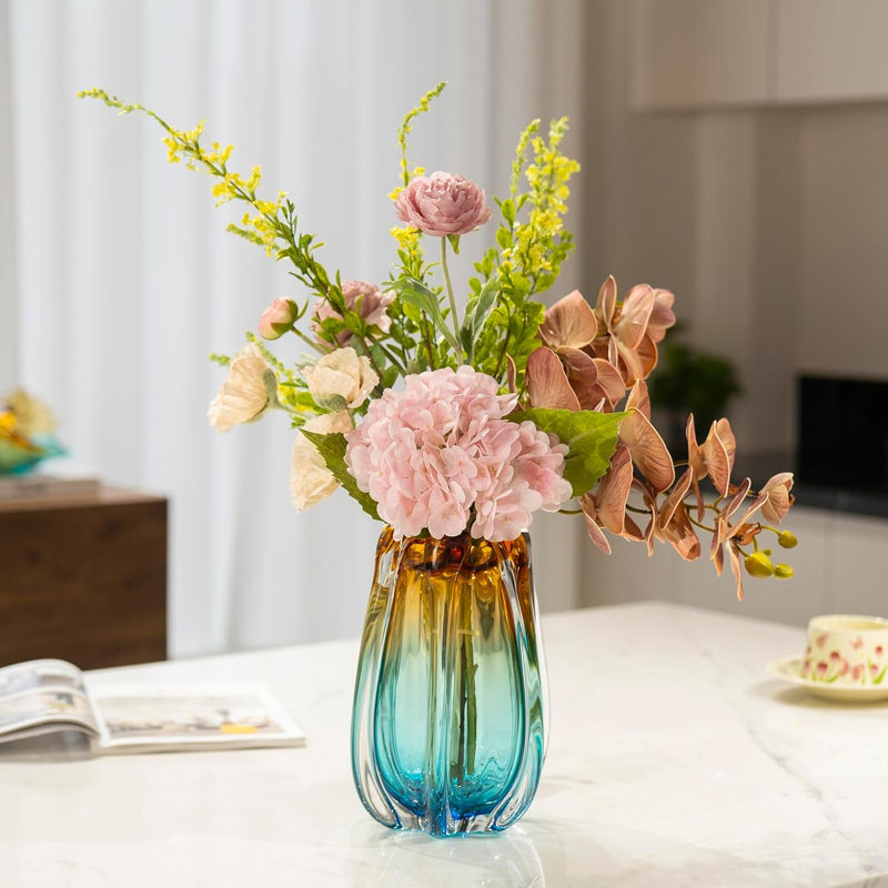 Hand-Blown Glass Vase