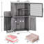 Modern Cat Litter Box Enclosure Furniture – Multi-Functional Hidden Cat House with Platform & Ladder, Odor-Free Cat Washroom, Spacious Cabinet for Indoor Cats – Simple Assembly – Wax Wood Color-372434155
