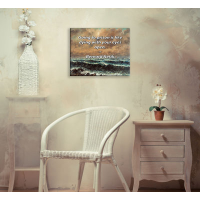 Latitude Run® Gallery Wrapped Canvas By Vittorio Alfieri: "Often the test of courage is not to die bu