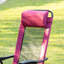 Chaises de cour arrière (2), patio pliant rouge avec dossier en toile réglable pour le jardin amovible