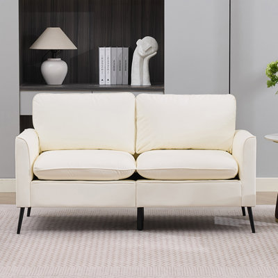 Fauteuil compact compact avec conception en forme de patte de chat, revêtement en similicuir respirant, support ergonomique et utilisation polyvalente à l'intérieur.