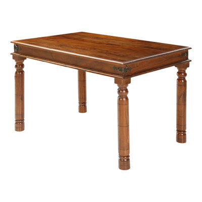 Lugano Solid Wood Top Dining Table