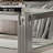 Tempered glass coffee table with double layers and mirror-finished stainless steel frame, durable and elegant