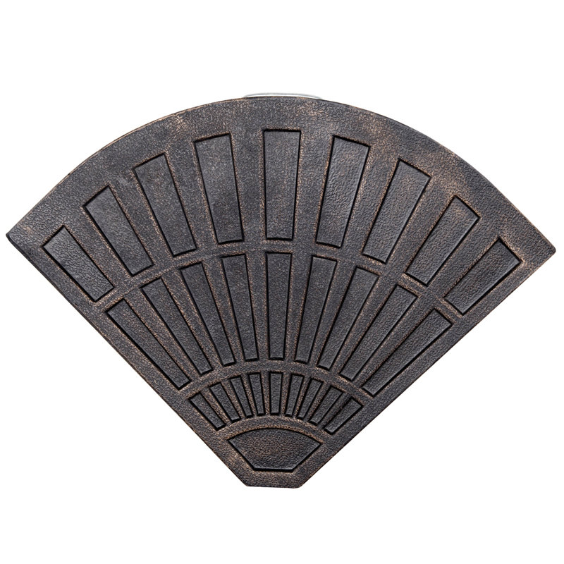 Toile de base en forme de ventilateur 30 livres en résine sundale pour parasol à base croisée, bronze et 1 pièce