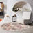 Machine-Washable Ultra-Thin Round Rug,Soft, Non-Slip, Versatile For Living Room, Bedroom, Study-12472607