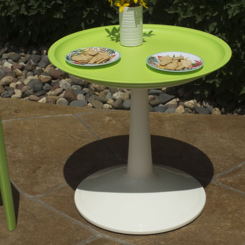 Glocester Round Outdoor Bistro Table , 22.4'' in. W 22.4'' in. D, Green
