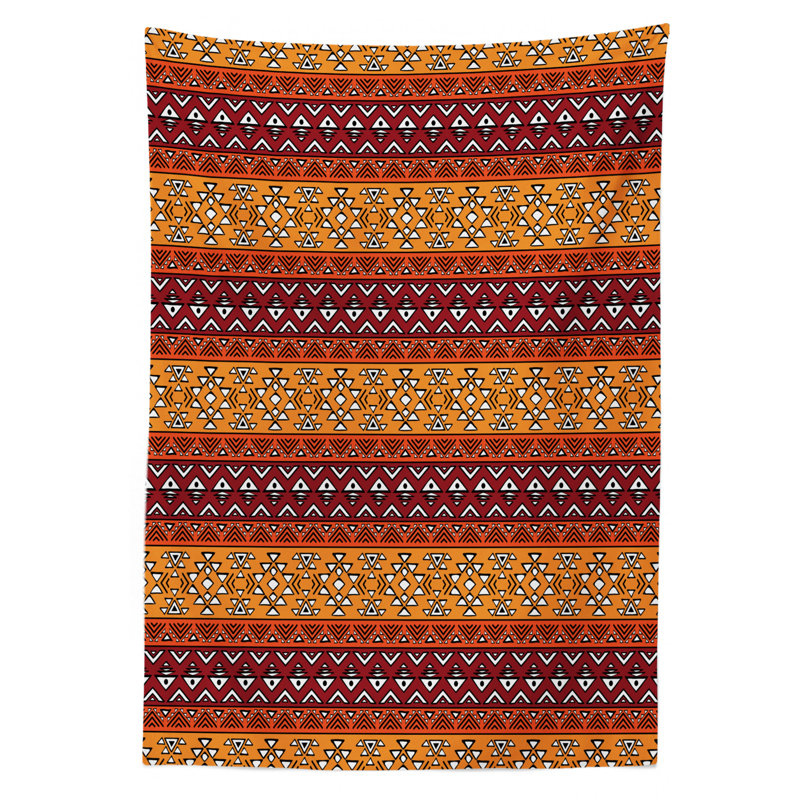 Native American Dining Room Kitchen Tablecloth, 70" L x 52" W
