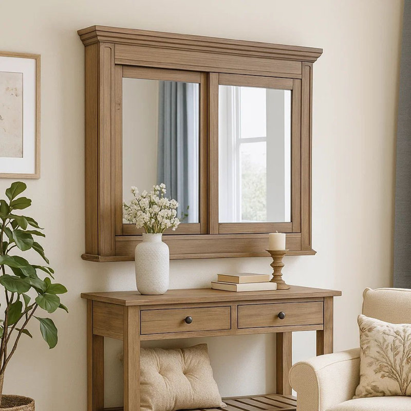 Miroir d’armoire grossissante biseauté hartlyn