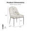 Chaise d'appoint rembourrée en métal Durrant-125907577