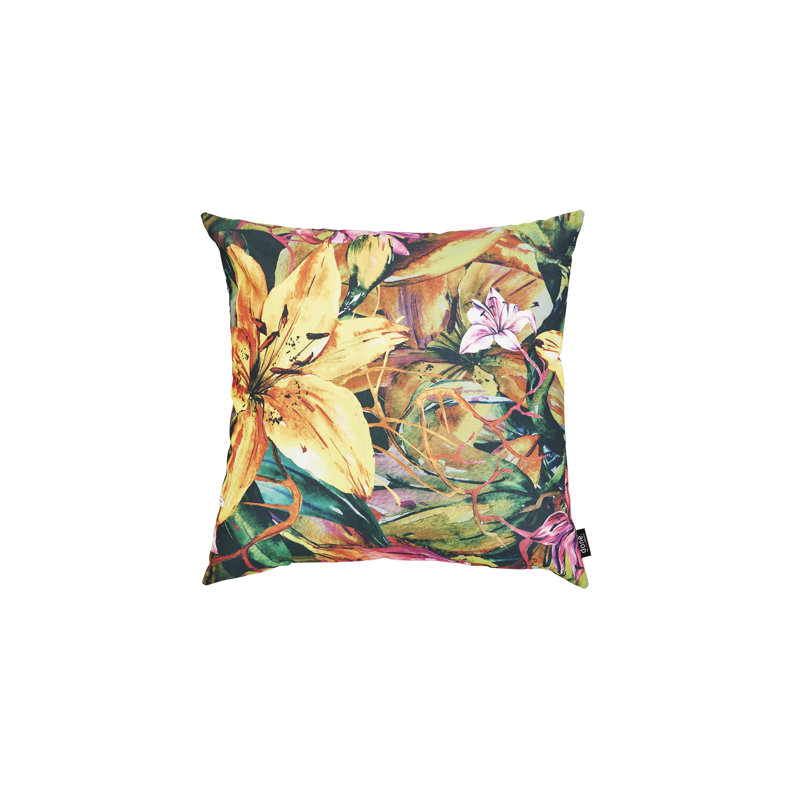Aamna Indoor / Outdoor Floral Rectangular Throw Cushion