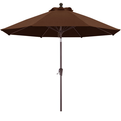 9' Olefin Market Umbrella with Tilt and Crank Lift