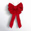 Astoria Grand 18" x 25.5" Red Canvas 11-Loop Hand Tied UV Bow 4" Size Ribbon