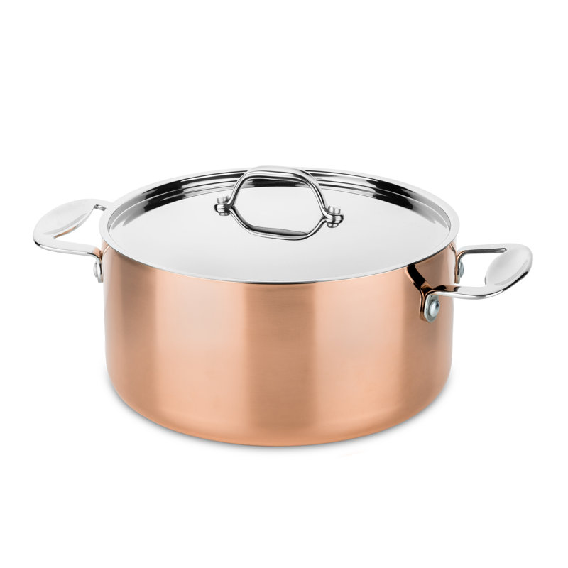 Mepra Toscana Stainless Steel Round Dutch Oven, 2.9 L, 20cm