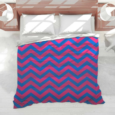 Édredon à motif zigzag