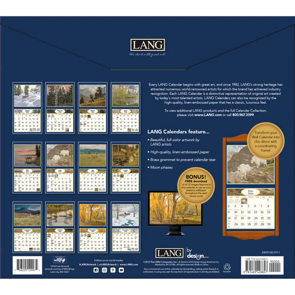 Lang Four Seasons 2024 Wall Calendar | Wayfair