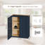 Armoire murale en bois massif Shaker