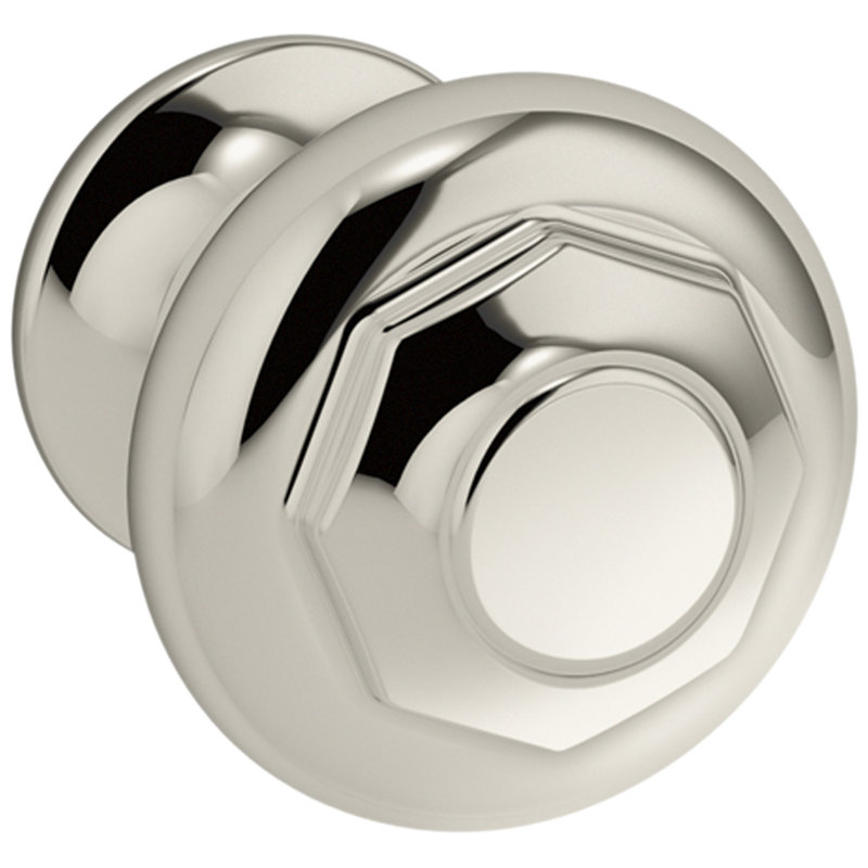 Poignée Artifacts de 1 po de diamètre, Nickel poli éclatant