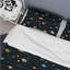 Ensemble de housse de couette Celestial Constellations For Teens I Blue / Black Microfiber-2074009784