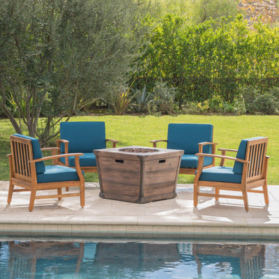 Benton 4 - Person Patio Conversation Set with Cushions