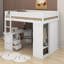 Lit mezzanine double avec placards et bureau-1955112943