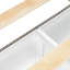 Structure de très grand lit avec tiroirs de rangement, lit plateforme sans tête de lit, design adapté aux animaux de compagnie, aucun sommier tapissier requis, style minimaliste moderne - blanc-1396307111