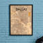 « dallas city map », reproduction d’impression sur affiche-31736672