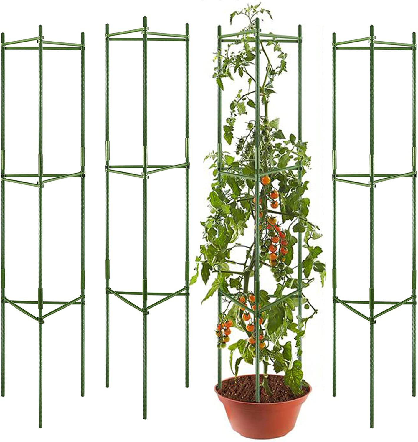 Arlmont & Co. 48'' H x 13'' W Steel Obelisk Trellis | Wayfair