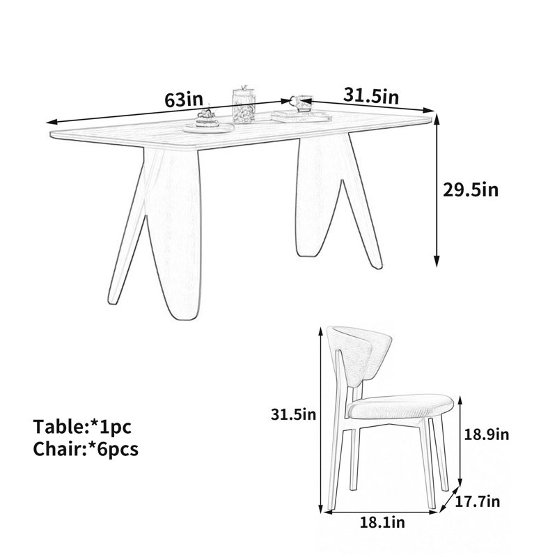 Table en dalles de noyer Wabi-Sabi, 29.5" H x 63" W x 31.5" D, 7