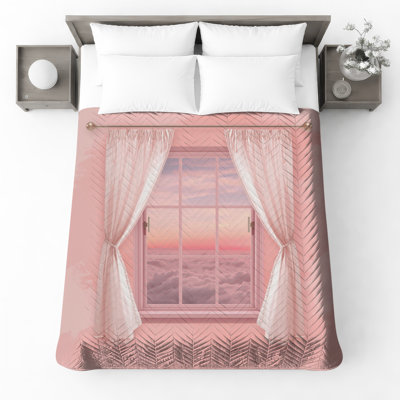 Couvre-lit rose matelassé toutes les tailles