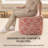 Marta 20" Red Upholstered Pouf Ottoman-117292800