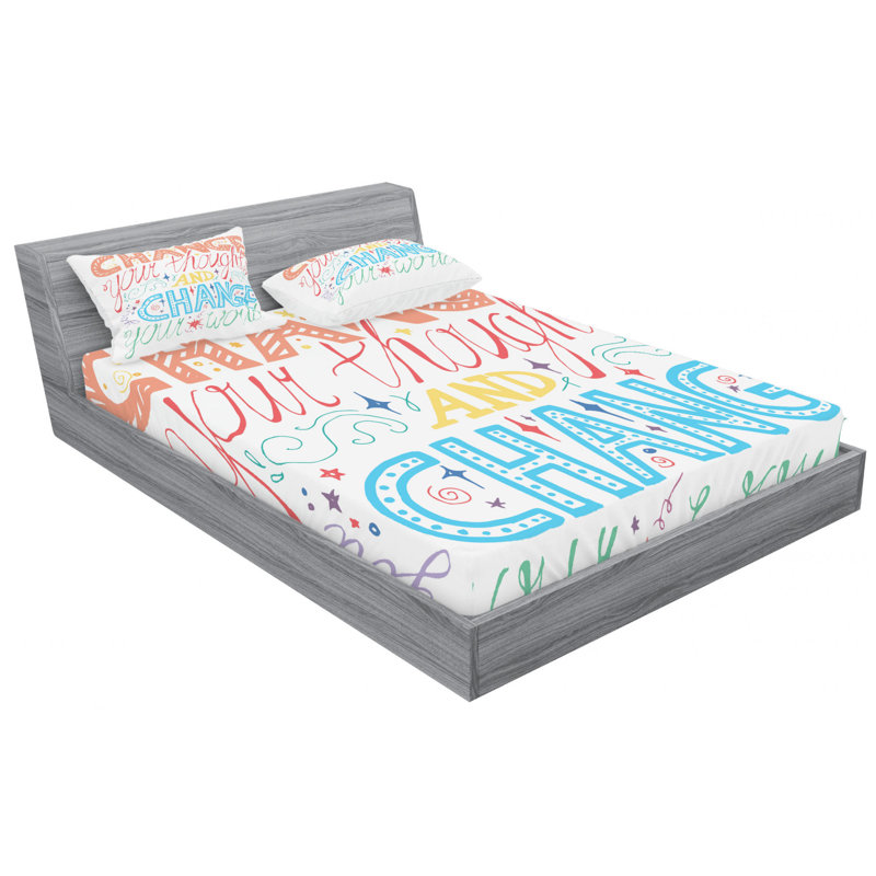 Microfiber Sheet Set, Full Sheet Set with Fitted Sheet