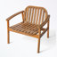 Ensemble de 2 chaises d'extérieur en bois avec coussin moelleux et pieds robustes