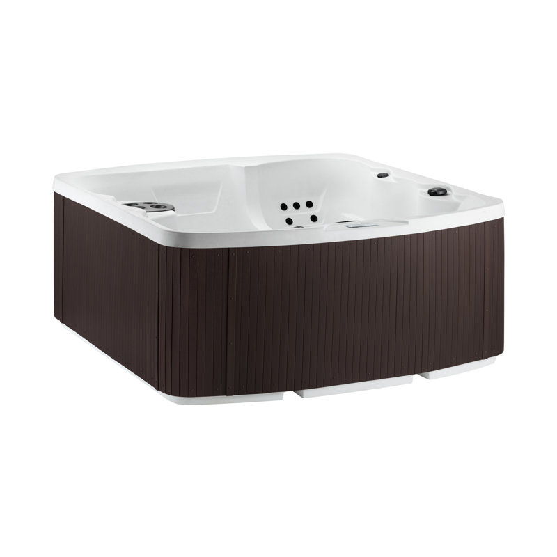 Lifesmart Spas LS500 Plus 110 Volt 5-Person 23-Jet Rectangle Plug and Play Hot Tub with Ozonator