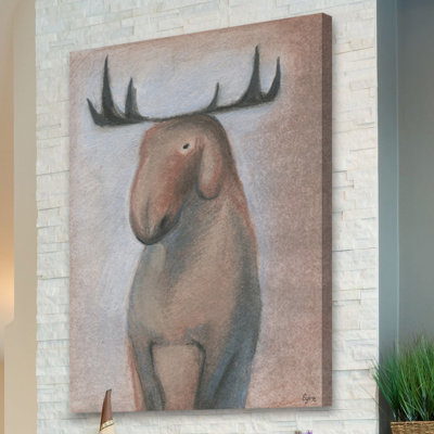 «», reproduction d’art sur toile tendue Happy Moose