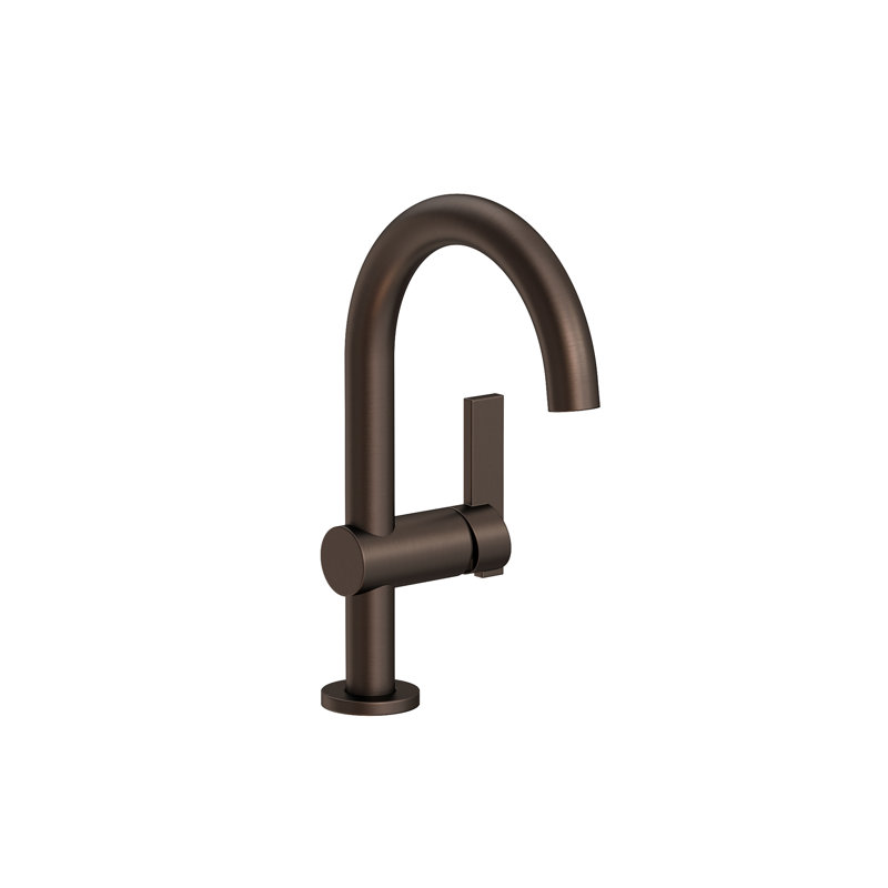Priya Single Hole Bathroom Faucet with Drain Assembly, English Bronze