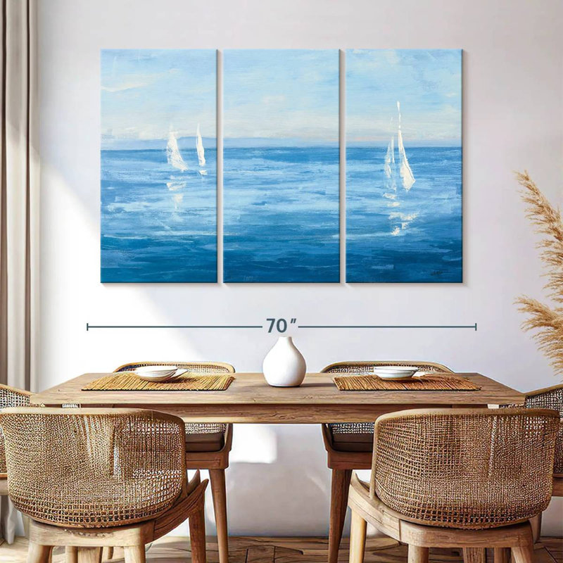 Gillard voile ouverte avec turquoise, H 42 po x l 65 po