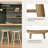 Maven Lane Luna Backless Wooden Kitchen Stool-92610974-120617271-93051216