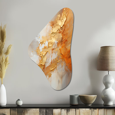 Curtis - art mural asymétrique abstrait en forme de Boomerang