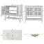 Meuble-lavabo simple 36 po avec lavabo en céramique et comptoir, meuble-lavabo avec tablette réglable et tablette ouverte-233334824