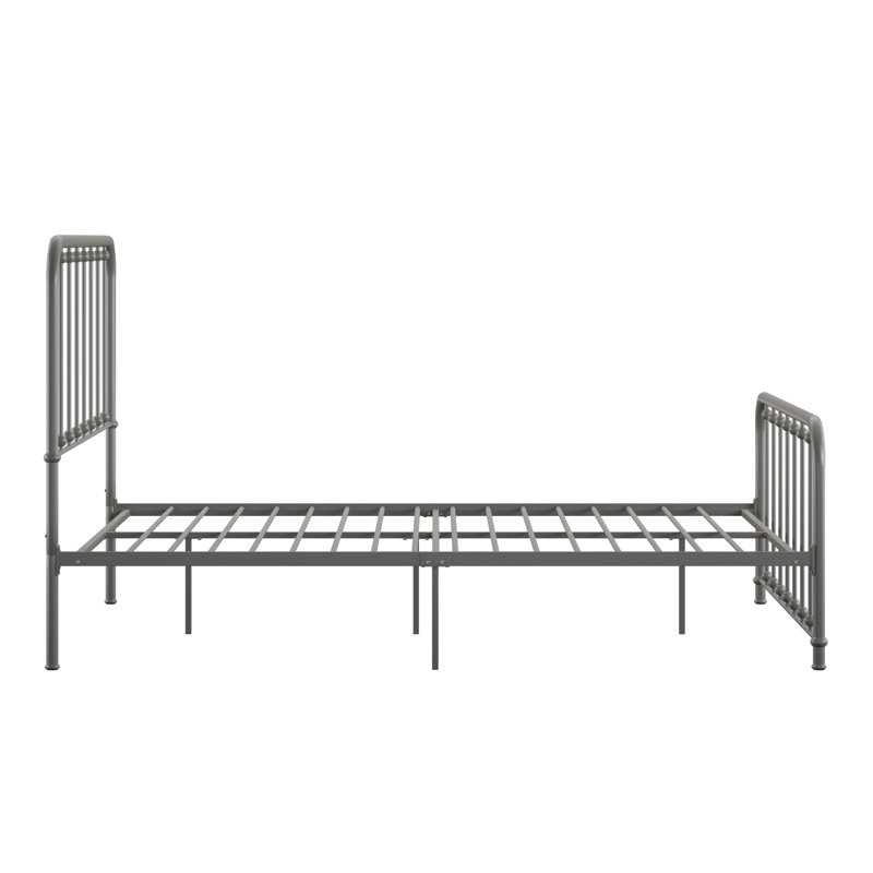 Lueras Metal Spindle Bed, Queen, Gray