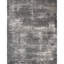 Hand-Knotted Wool/Silk Area Rug in Black/Light Gray-64764111