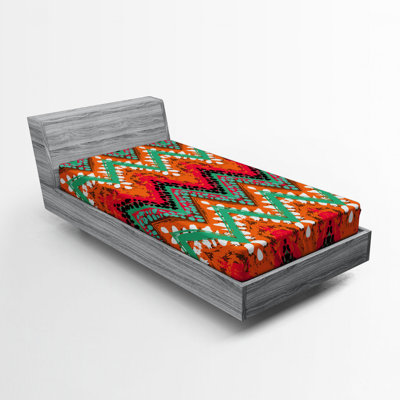 Microfiber Chevron Fitted Sheet