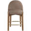 Tabouret de comptoir rembourré en tissu Maud-121555374